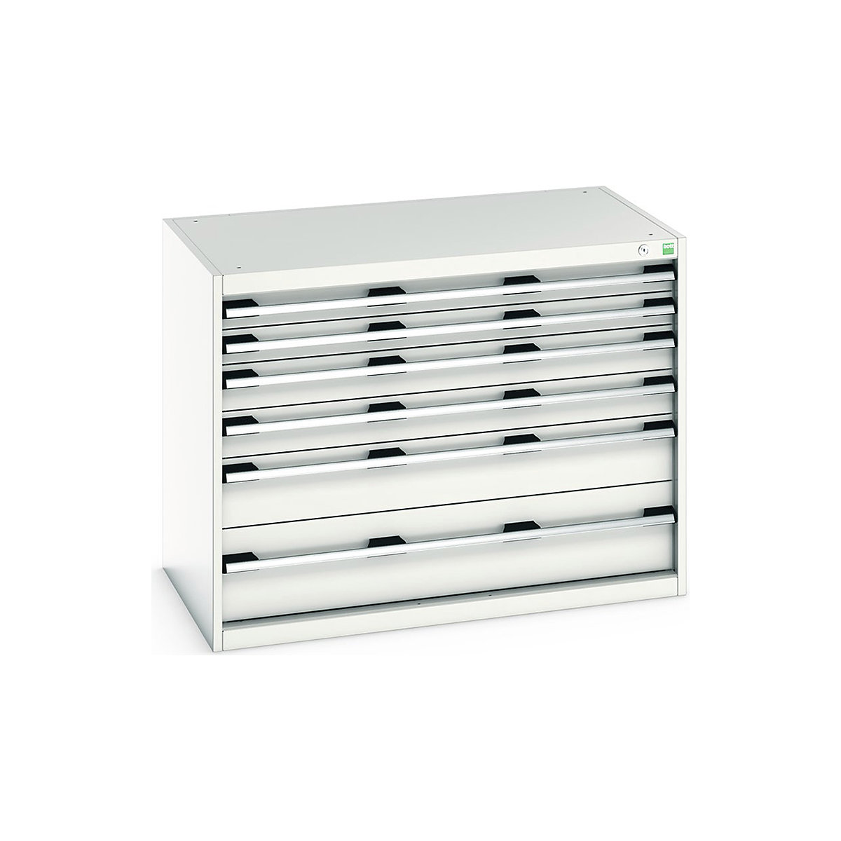Bott Cubio Cabinets | 1050mm Wide, Bott Cubio Cabinets | 1050mm Wide, Bott Cubio Cabinet | 6 Drawers | 800h x 1050w x 650d mm | Light Grey-0