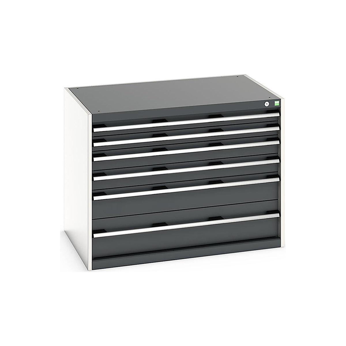 Bott Cubio Cabinets | 1050mm Wide, Bott Cubio Cabinets | 1050mm Wide, Bott Cubio Cabinet | 6 Drawers | 800h x 1050w x 750d mm | Dark Grey-0