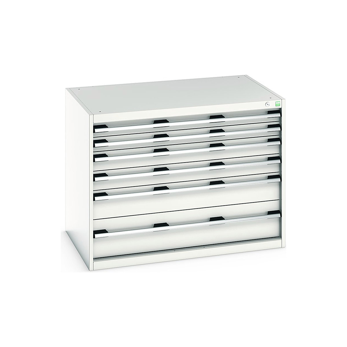 Bott Cubio Cabinets | 1050mm Wide, Bott Cubio Cabinets | 1050mm Wide, Bott Cubio Cabinet | 6 Drawers | 800h x 1050w x 750d mm | Light Grey-0