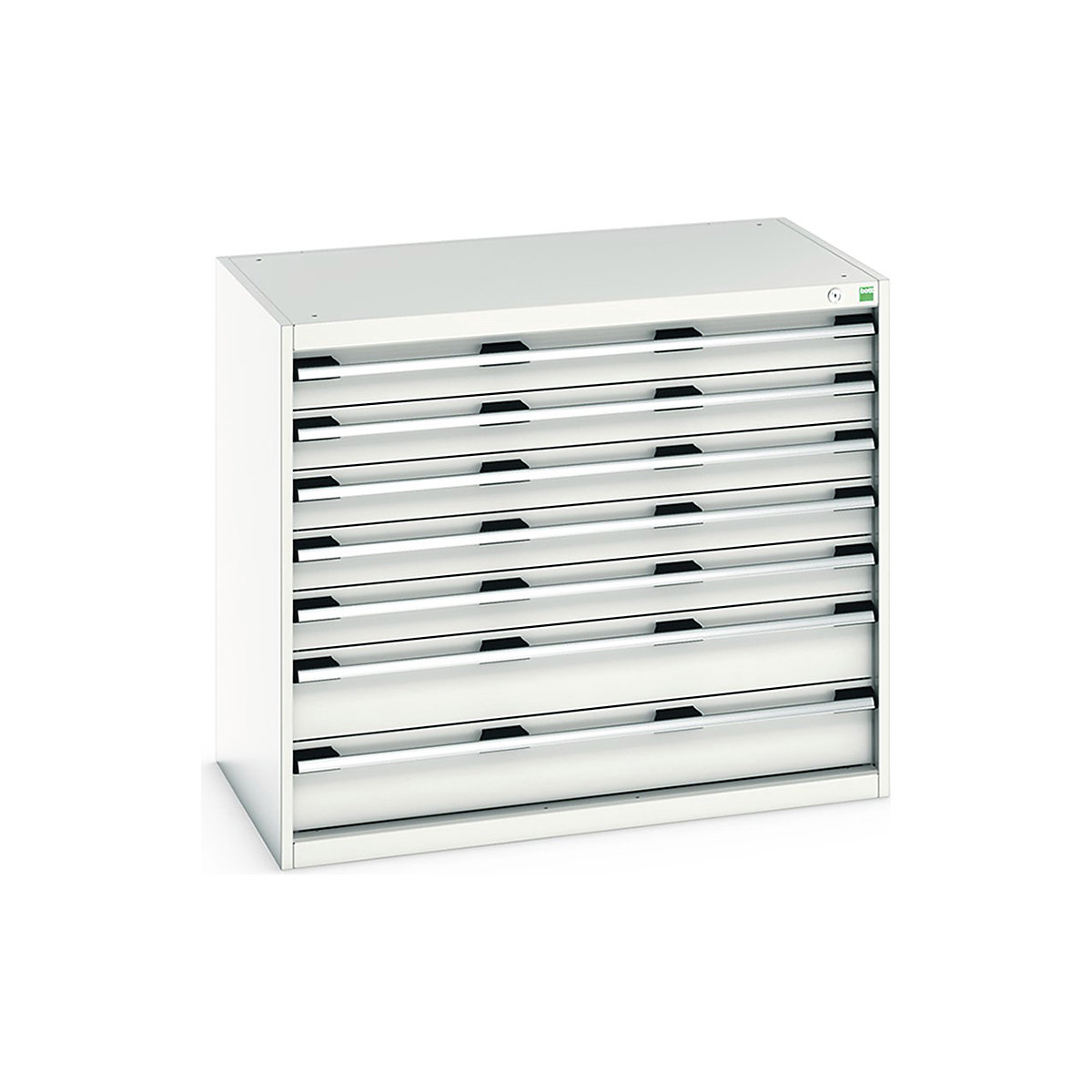 Bott Cubio Cabinets | 1050mm Wide, Bott Cubio Cabinets | 1050mm Wide, Bott Cubio Cabinet | 7 Drawers | 900h x 1050w x 650d mm | Light Grey-0