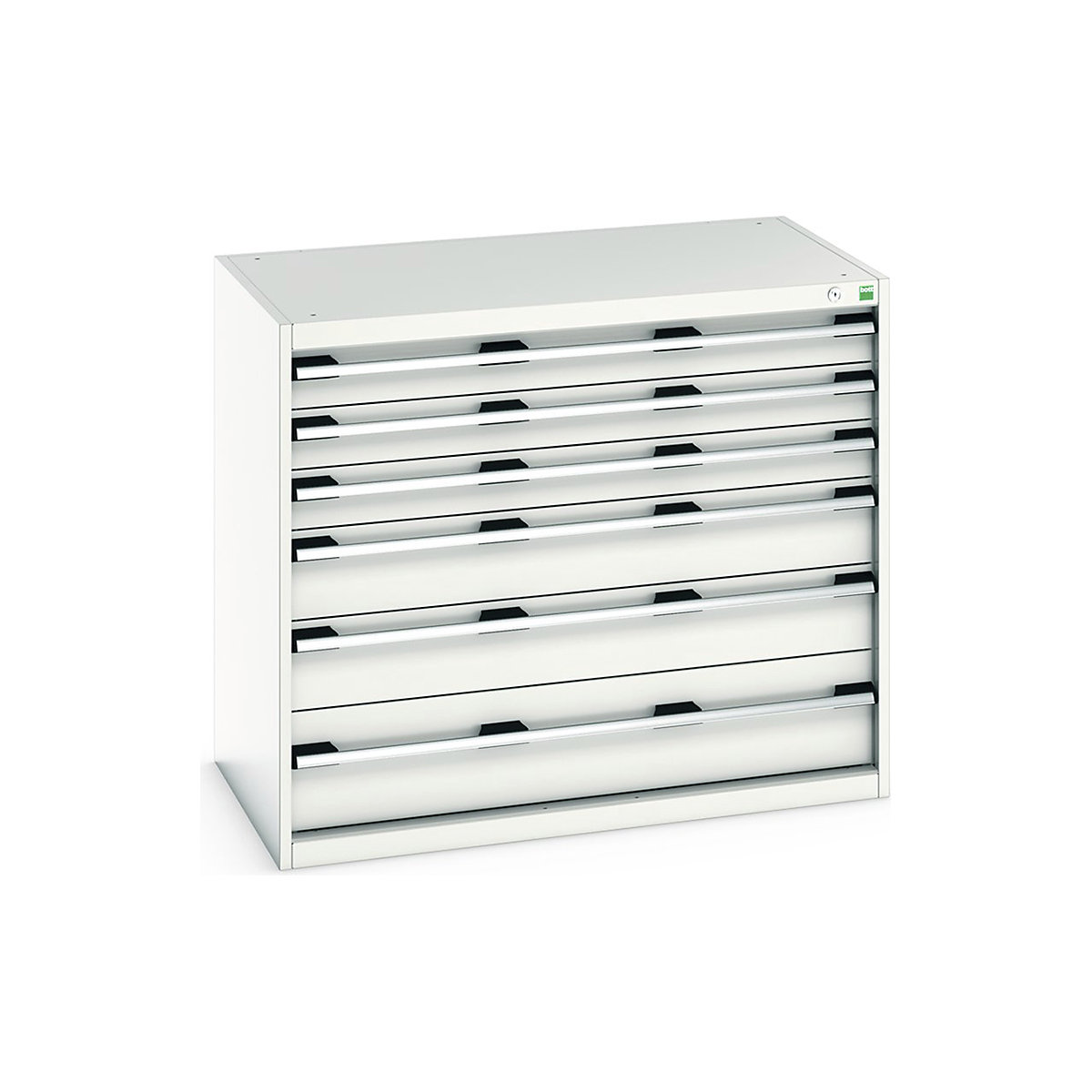 Bott Cubio Cabinets | 1050mm Wide, Bott Cubio Cabinets | 1050mm Wide, Bott Cubio Cabinet | 6 Drawers | 900h x 1050w x 650d mm | Light Grey-0
