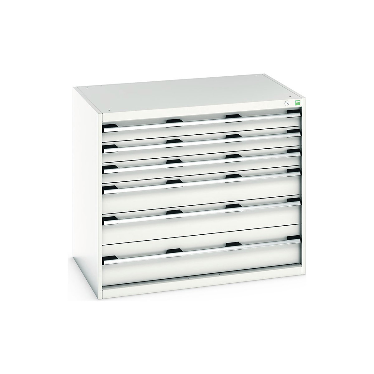 Bott Cubio Cabinets | 1050mm Wide, Bott Cubio Cabinets | 1050mm Wide, Bott Cubio Cabinet | 6 Drawers | 900h x 1050w x 750d mm | Light Grey-0