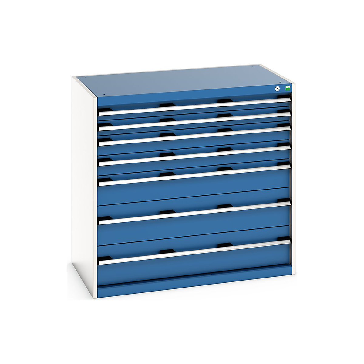 Bott Cubio Cabinets | 1050mm Wide, Bott Cubio Cabinets | 1050mm Wide, Bott Cubio Cabinet | 7 Drawers | 1000h x 1050w x 650d mm | Blue-0