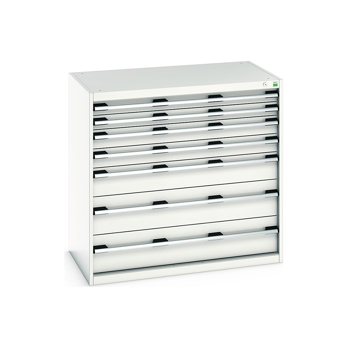Bott Cubio Cabinets | 1050mm Wide, Bott Cubio Cabinets | 1050mm Wide, Bott Cubio Cabinet | 7 Drawers | 1000h x 1050w x 650d mm | Light Grey-0