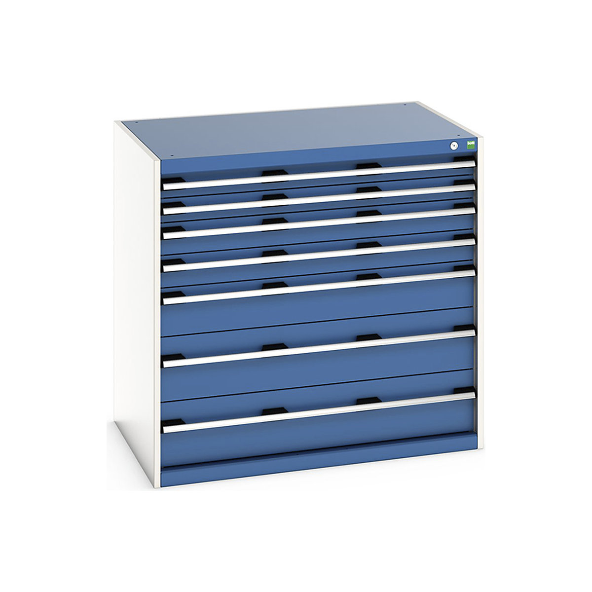 Bott Cubio Cabinets | 1050mm Wide, Bott Cubio Cabinets | 1050mm Wide, Bott Cubio Cabinet | 7 Drawers | 1000h x 1050w x 750d mm | Blue-0