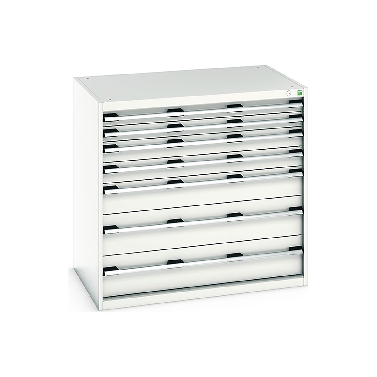Bott Cubio Cabinets | 1050mm Wide, Bott Cubio Cabinets | 1050mm Wide, Bott Cubio Cabinet | 7 Drawers | 1000h x 1050w x 750d mm | Light Grey-0