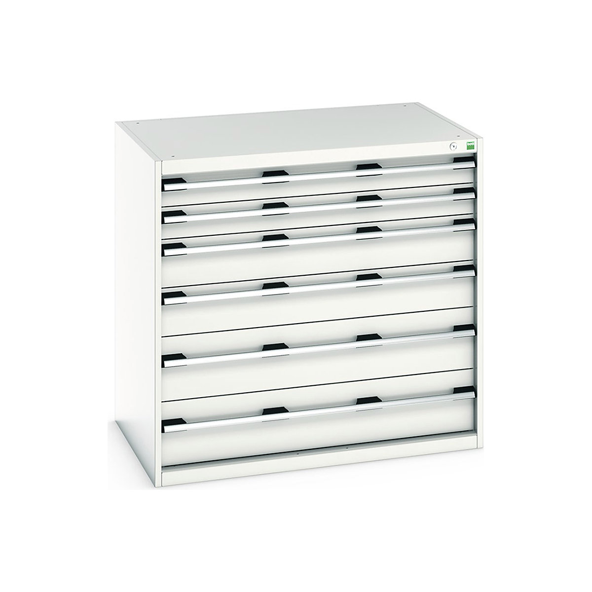 Bott Cubio Cabinets | 1050mm Wide, Bott Cubio Cabinets | 1050mm Wide, Bott Cubio Cabinet | 6 Drawers | 1000h x 1050w x 750d mm | Light Grey-0