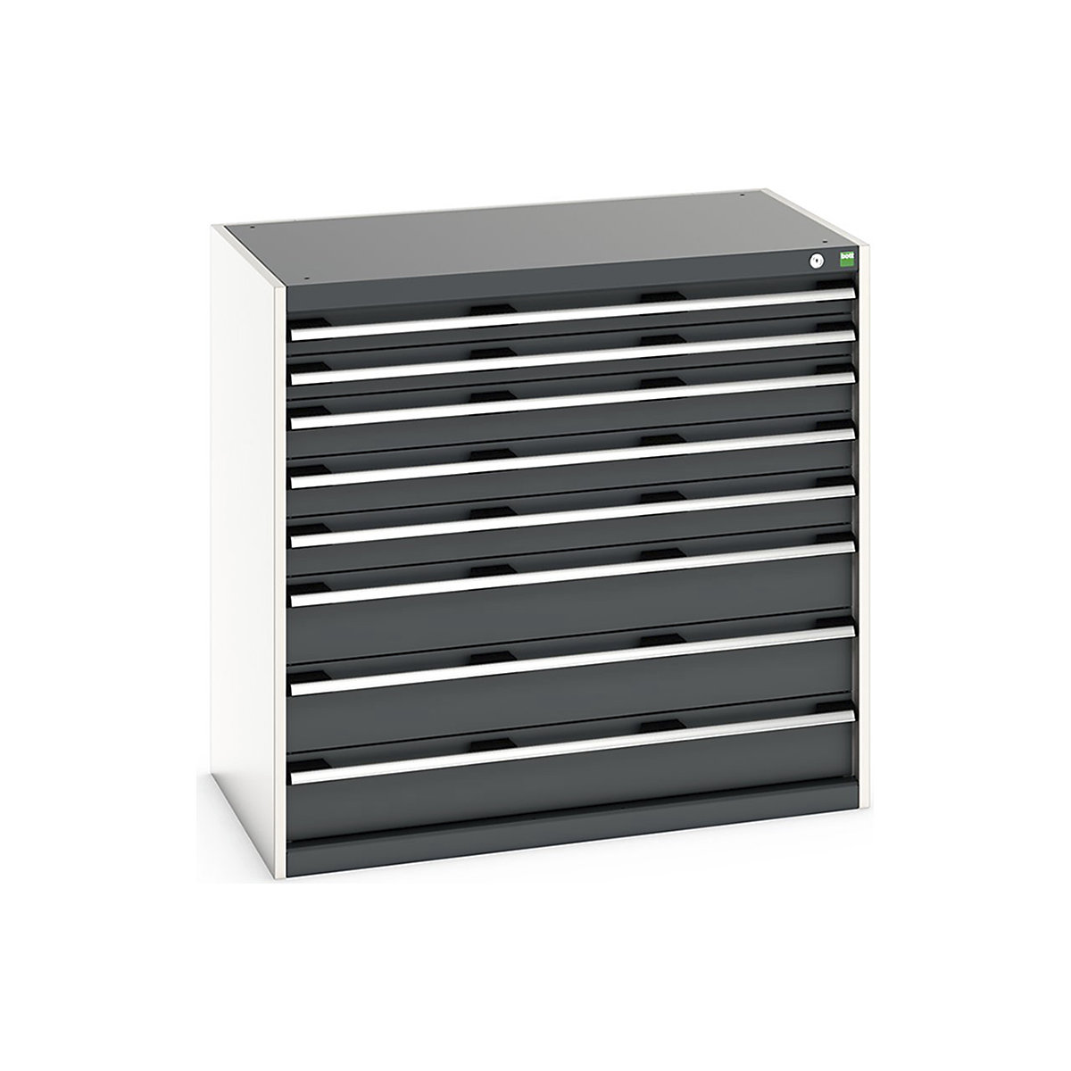 Bott Cubio Cabinets | 1050mm Wide, Bott Cubio Cabinets | 1050mm Wide, Bott Cubio Cabinet | 8 Drawers | 1000h x 1050w x 650d mm | Dark Grey-0