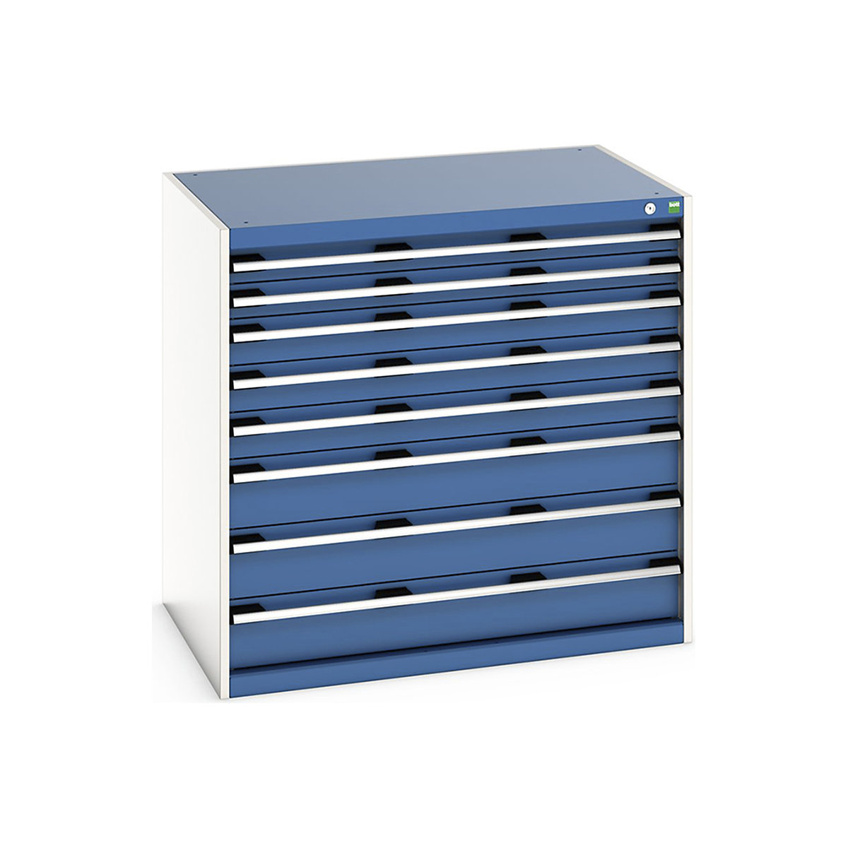 Bott Cubio Cabinets | 1050mm Wide, Bott Cubio Cabinets | 1050mm Wide, Bott Cubio Cabinet | 8 Drawers | 1000h x 1050w x 750d mm | Blue-0