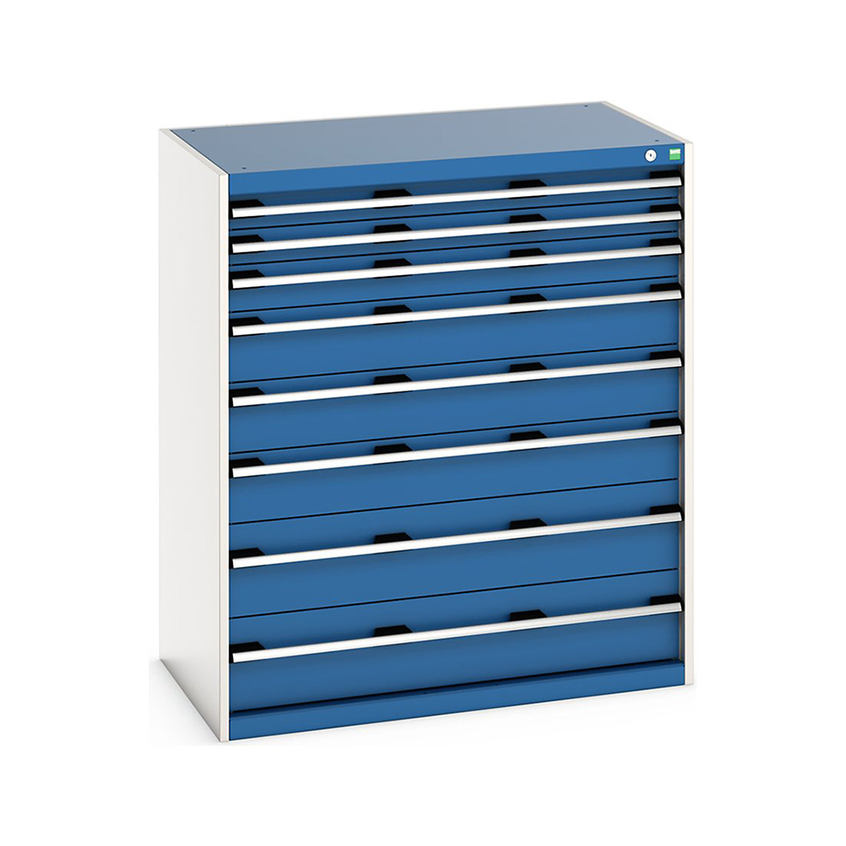 Bott Cubio Cabinets | 1050mm Wide, Bott Cubio Cabinets | 1050mm Wide, Bott Cubio Cabinet | 8 Drawers | 1200h x 1050w x 650d mm | Blue-0