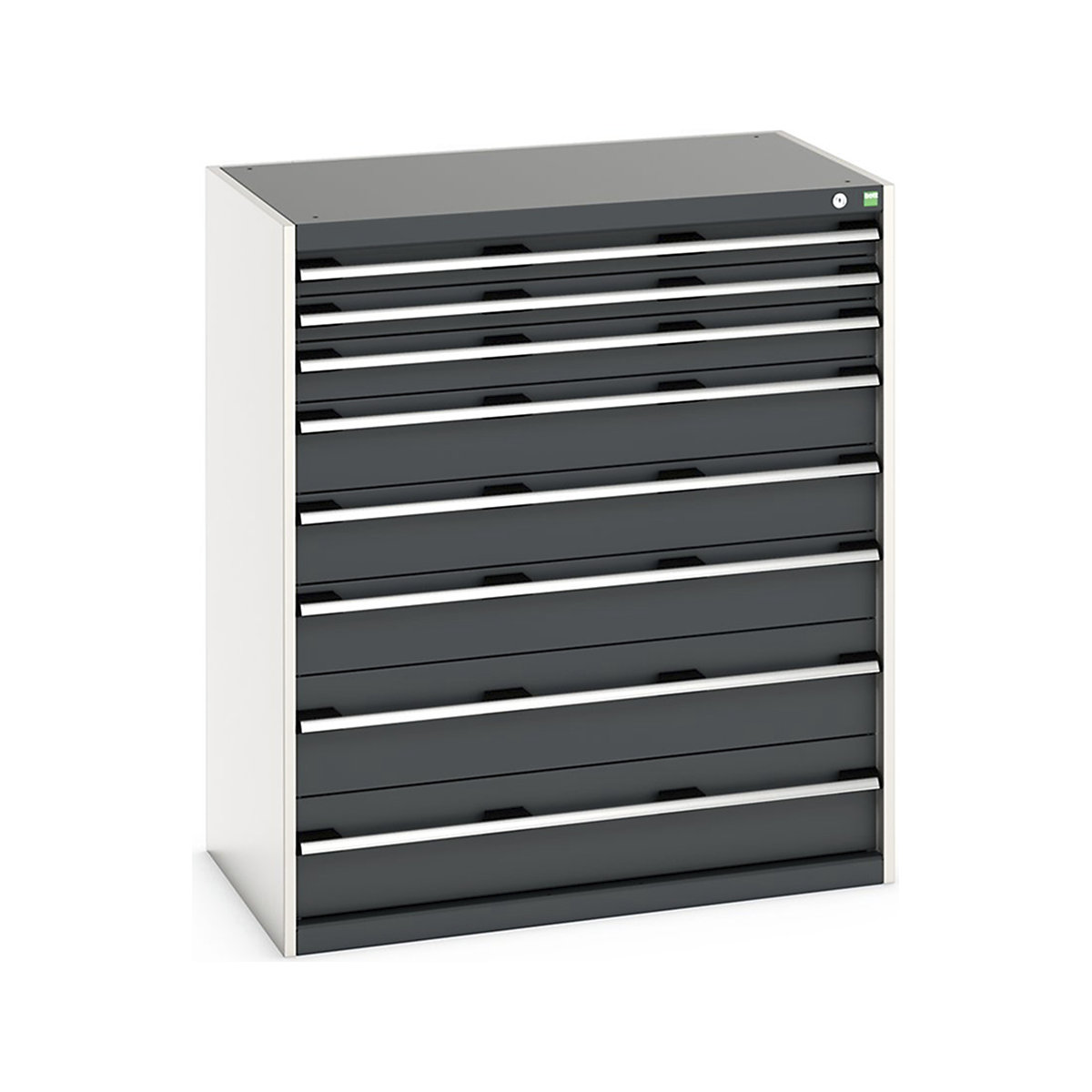 Bott Cubio Cabinets | 1050mm Wide, Bott Cubio Cabinets | 1050mm Wide, Bott Cubio Cabinet | 8 Drawers | 1200h x 1050w x 650d mm | Dark Grey-0