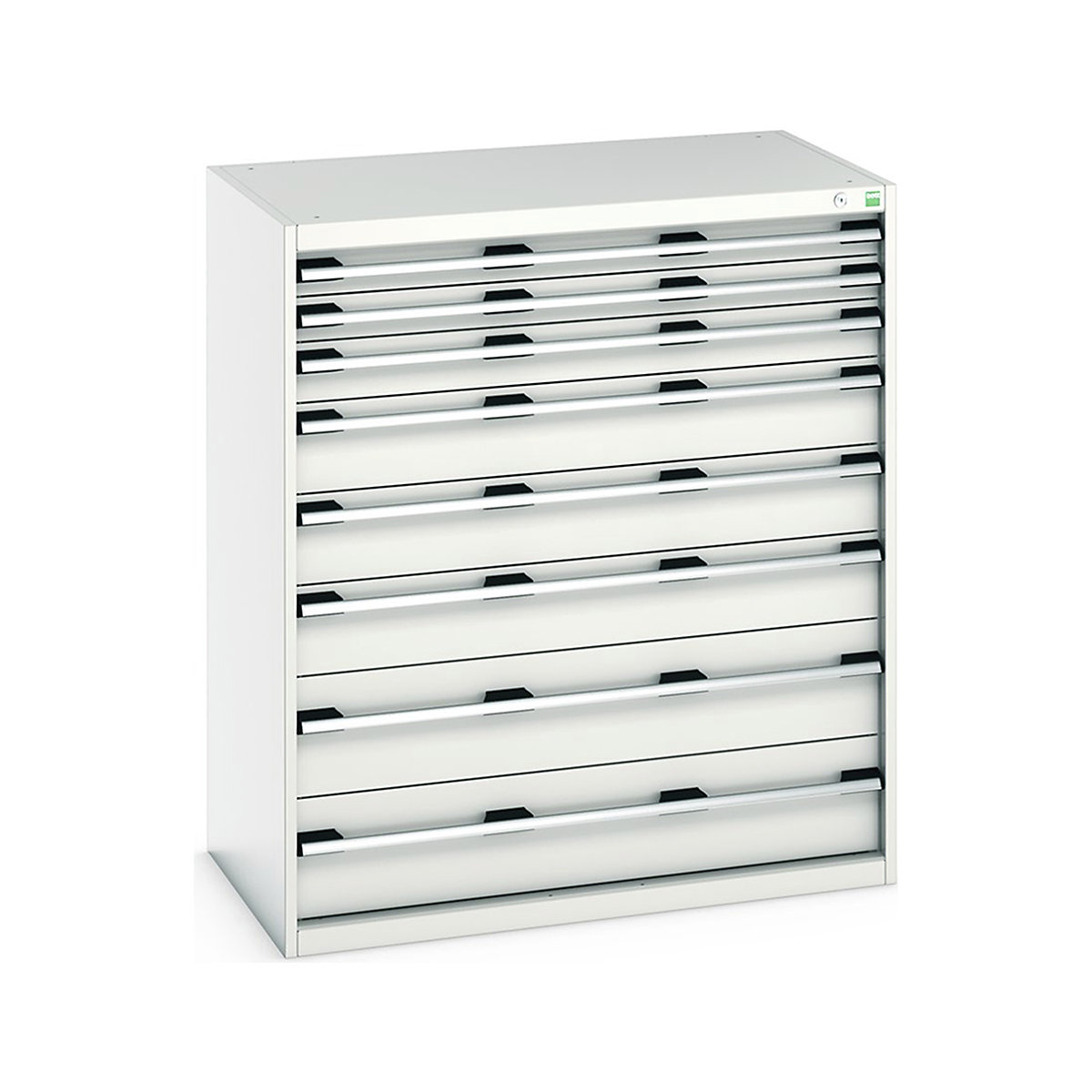 Bott Cubio Cabinets | 1050mm Wide, Bott Cubio Cabinets | 1050mm Wide, Bott Cubio Cabinet | 8 Drawers | 1200h x 1050w x 650d mm | Light Grey-0