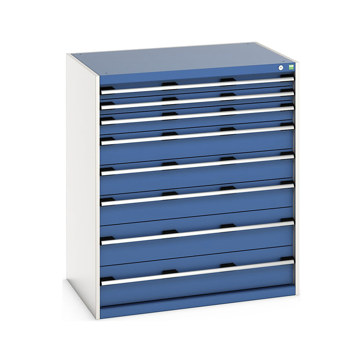 Bott Cubio Cabinets | 1050mm Wide, Bott Cubio Cabinets | 1050mm Wide, Bott Cubio Cabinet | 8 Drawers | 1200h x 1050w x 750d mm | Blue-0