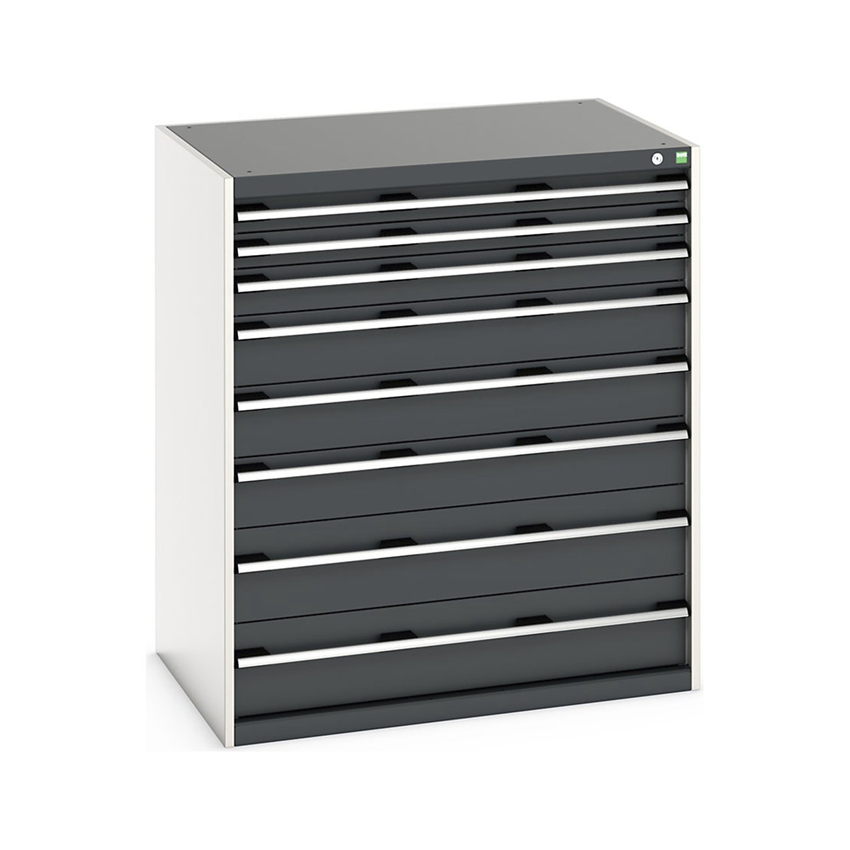 Bott Cubio Cabinets | 1050mm Wide, Bott Cubio Cabinets | 1050mm Wide, Bott Cubio Cabinet | 8 Drawers | 1200h x 1050w x 750d mm | Dark Grey-0