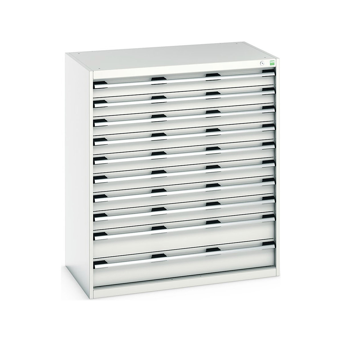 Bott Cubio Cabinets | 1050mm Wide, Bott Cubio Cabinets | 1050mm Wide, Bott Cubio Cabinet | 10 Drawers | 1200h x 1050w x 650d mm | Light Grey-0