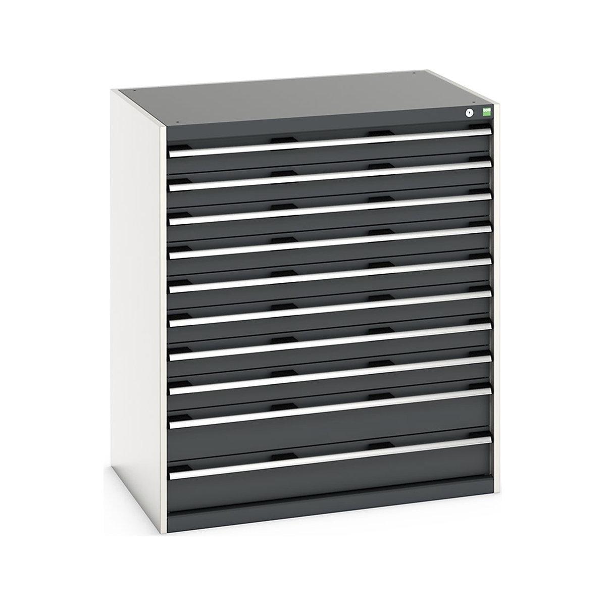 Bott Cubio Cabinets | 1050mm Wide, Bott Cubio Cabinets | 1050mm Wide, Bott Cubio Cabinet | 10 Drawers | 1200h x 1050w x 750d mm | Dark Grey-0