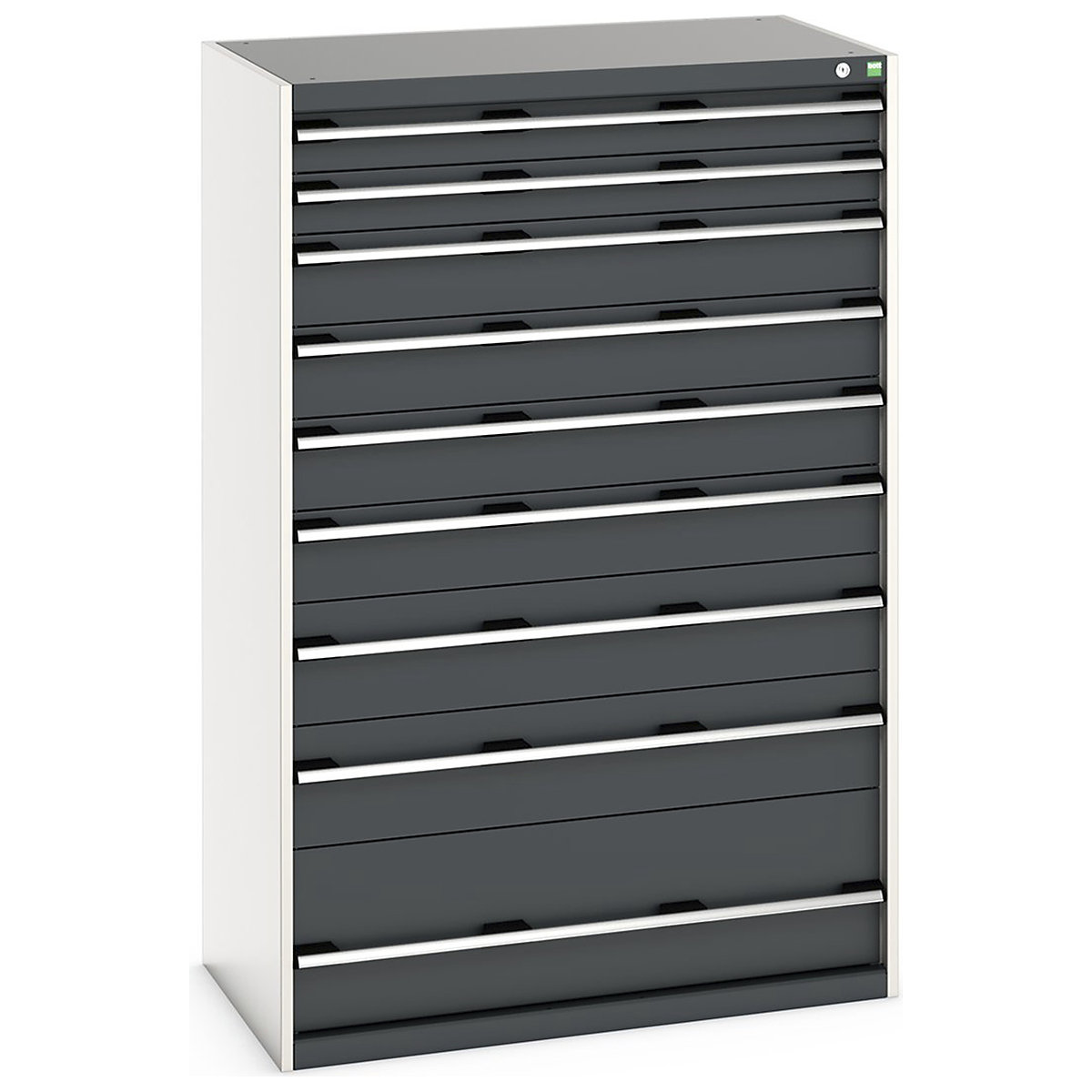 Bott Cubio Cabinets | 1050mm Wide, Bott Cubio Cabinets | 1050mm Wide, Bott Cubio Cabinet | 9 Drawers | 1600h x 1050w x 650d mm | Dark Grey-0