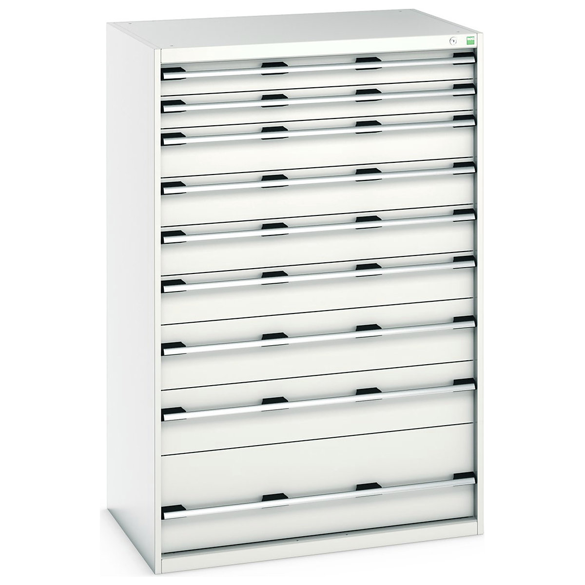 Bott Cubio Cabinets | 1050mm Wide, Bott Cubio Cabinets | 1050mm Wide, Bott Cubio Cabinet | 9 Drawers | 1600h x 1050w x 750d mm | Light Grey-0