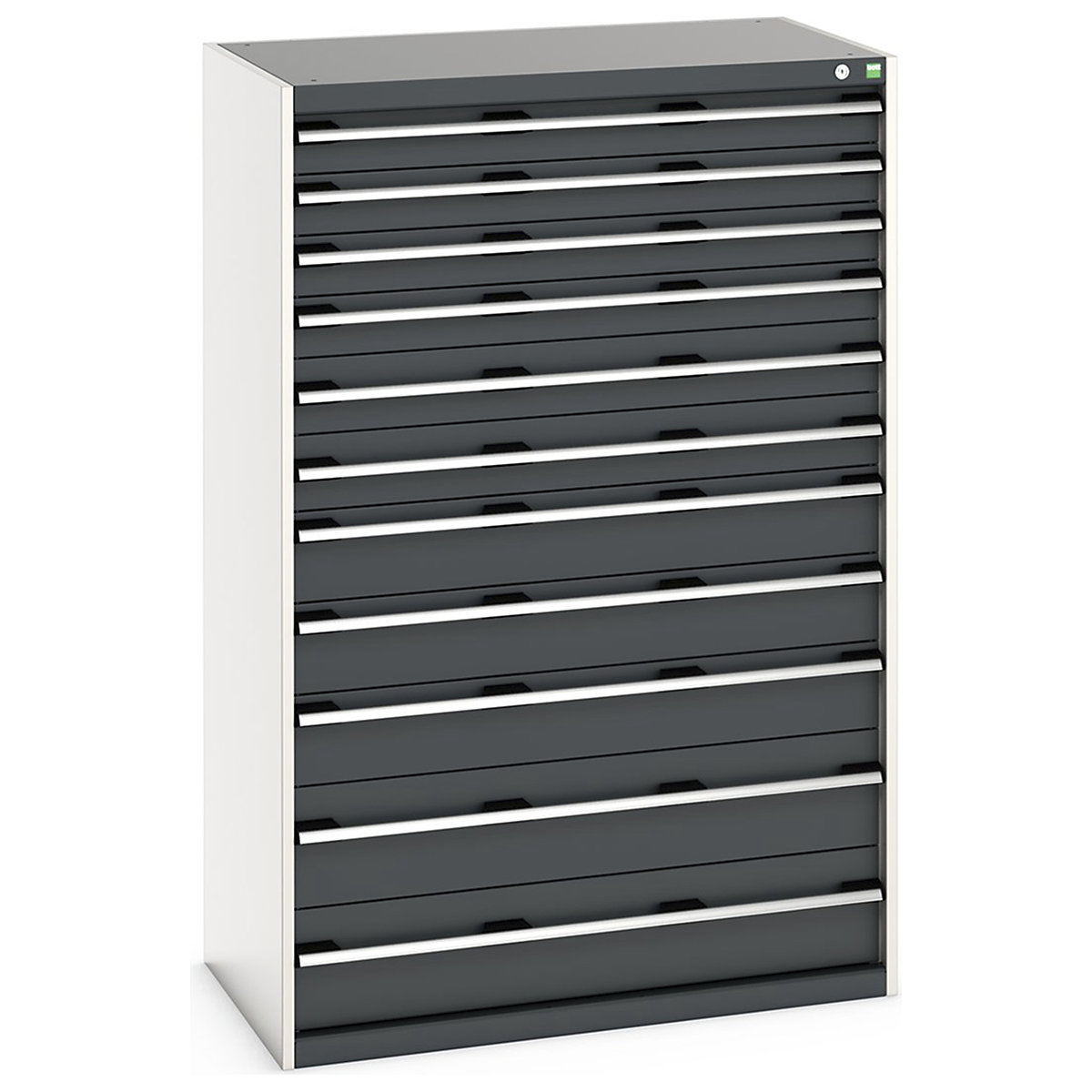 Bott Cubio Cabinets | 1050mm Wide, Bott Cubio Cabinets | 1050mm Wide, Bott Cubio Cabinet | 11 Drawers | 1600h x 1050w x 650d mm | Dark Grey-0