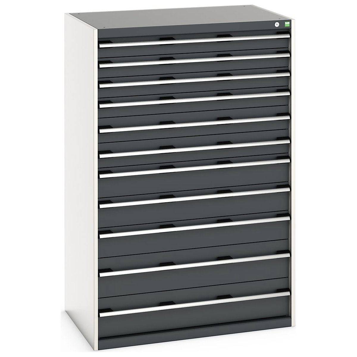 Bott Cubio Cabinets | 1050mm Wide, Bott Cubio Cabinets | 1050mm Wide, Bott Cubio Cabinet | 11 Drawers | 1600h x 1050w x 750d mm | Dark Grey-0