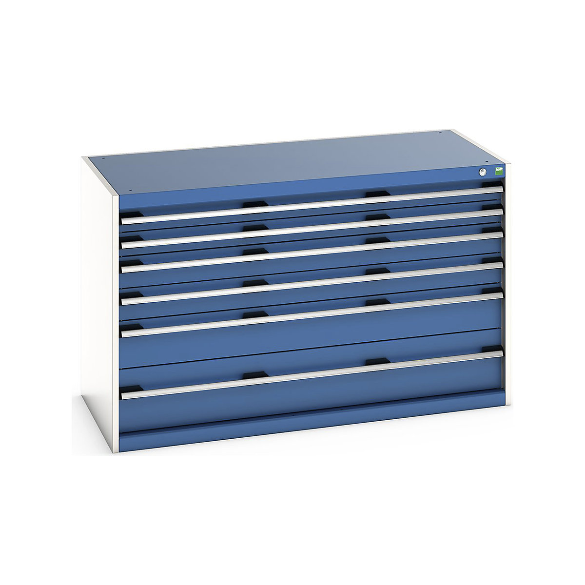 Bott Cubio Cabinets | 1300mm Wide, Bott Cubio Cabinets | 1300mm Wide, Bott Cubio Cabinets | 6 Drawers | 800h x 1300w x 650d mm | Blue-0
