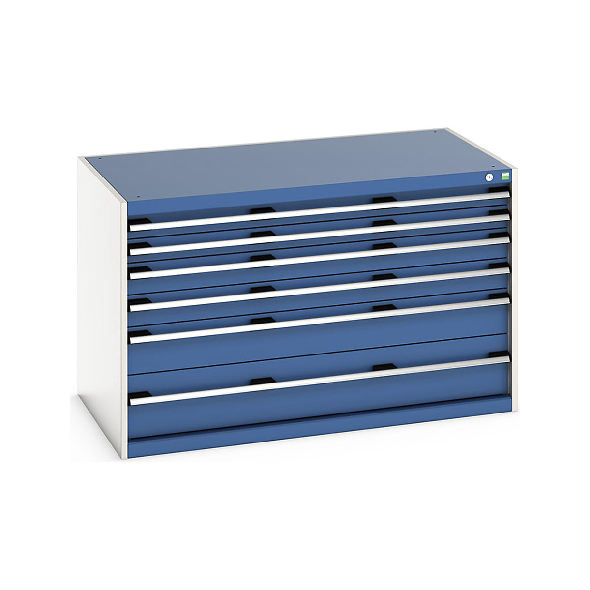 Bott Cubio Cabinets | 1300mm Wide, Bott Cubio Cabinets | 1300mm Wide, Bott Cubio Cabinets | 6 Drawers | 800h x 1300w x 750d mm | Blue-0