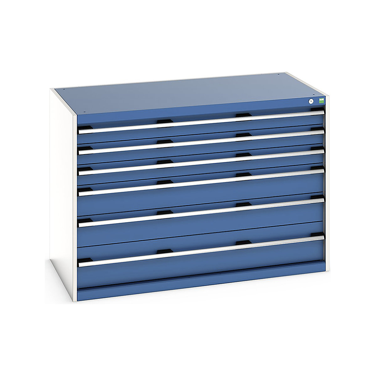 Bott Cubio Cabinets | 1300mm Wide, Bott Cubio Cabinets | 1300mm Wide, Bott Cubio Cabinets | 6 Drawers | 900h x 1300w x 750d mm | Blue-0
