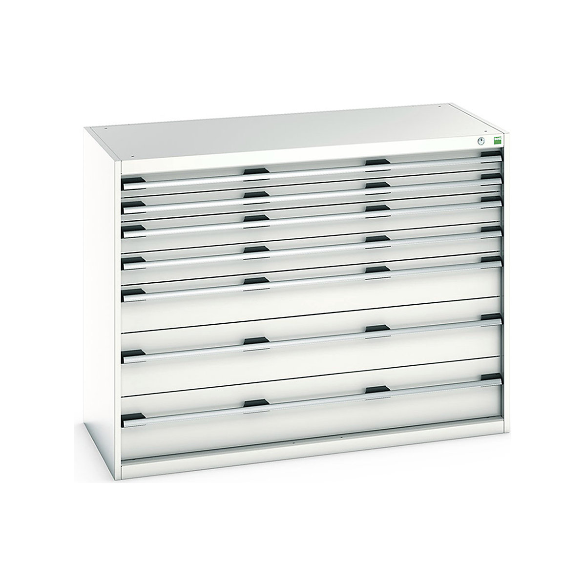 Bott Cubio Cabinets | 1300mm Wide, Bott Cubio Cabinets | 1300mm Wide, Bott Cubio Cabinets | 7 Drawers | 1000h x 1300w x 650d mm | Light Grey-0