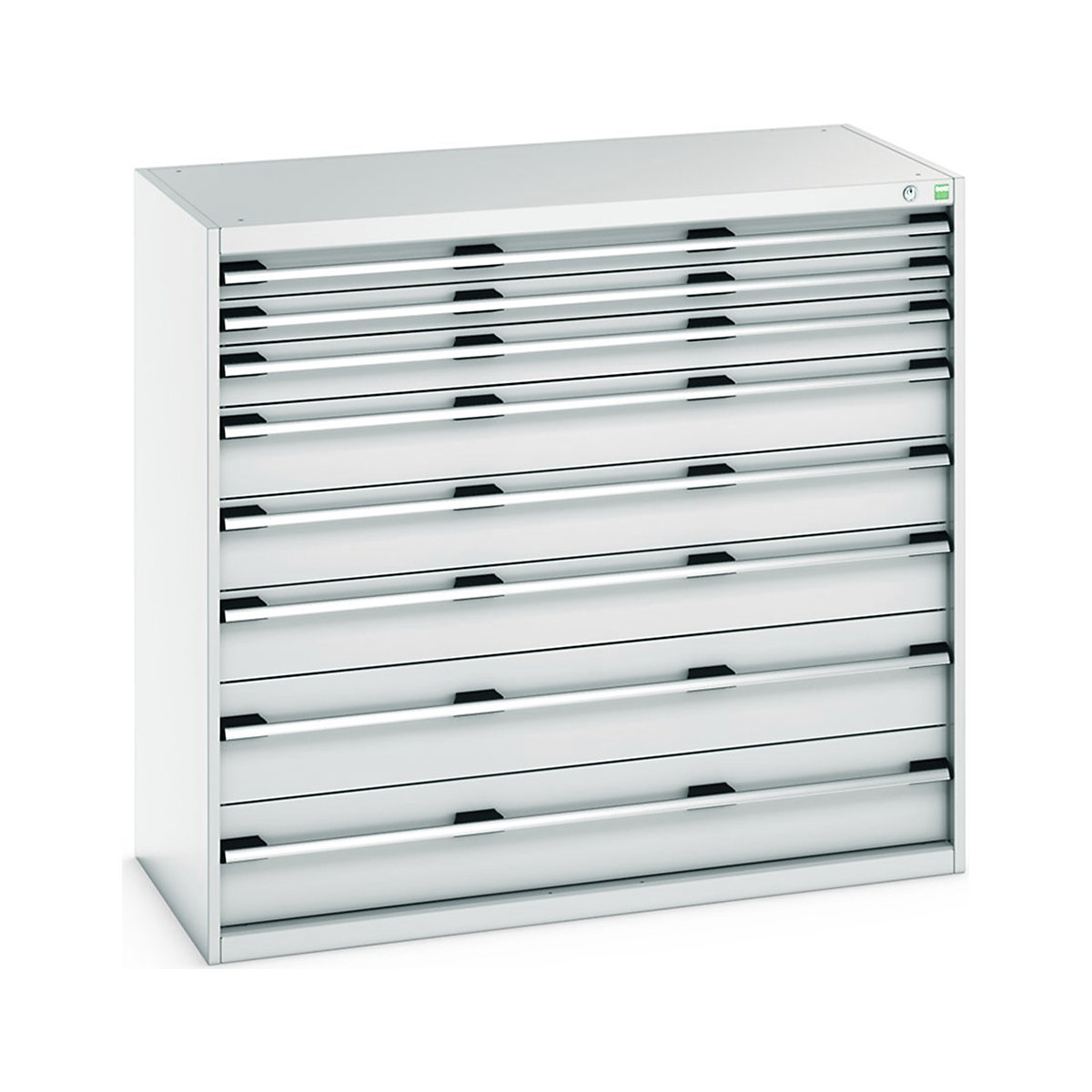 Bott Cubio Cabinets | 1300mm Wide, Bott Cubio Cabinets | 1300mm Wide, Bott Cubio Cabinets | 8 Drawers | 1200h x 1300w x 650d mm | Light Grey-0