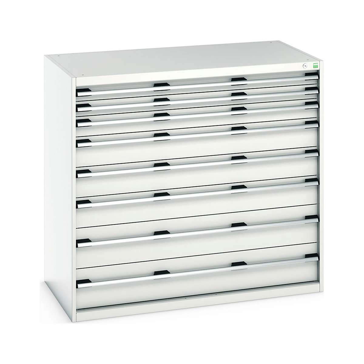 Bott Cubio Cabinets | 1300mm Wide, Bott Cubio Cabinets | 1300mm Wide, Bott Cubio Cabinets | 8 Drawers | 1200h x 1300w x 750d mm | Light Grey-0