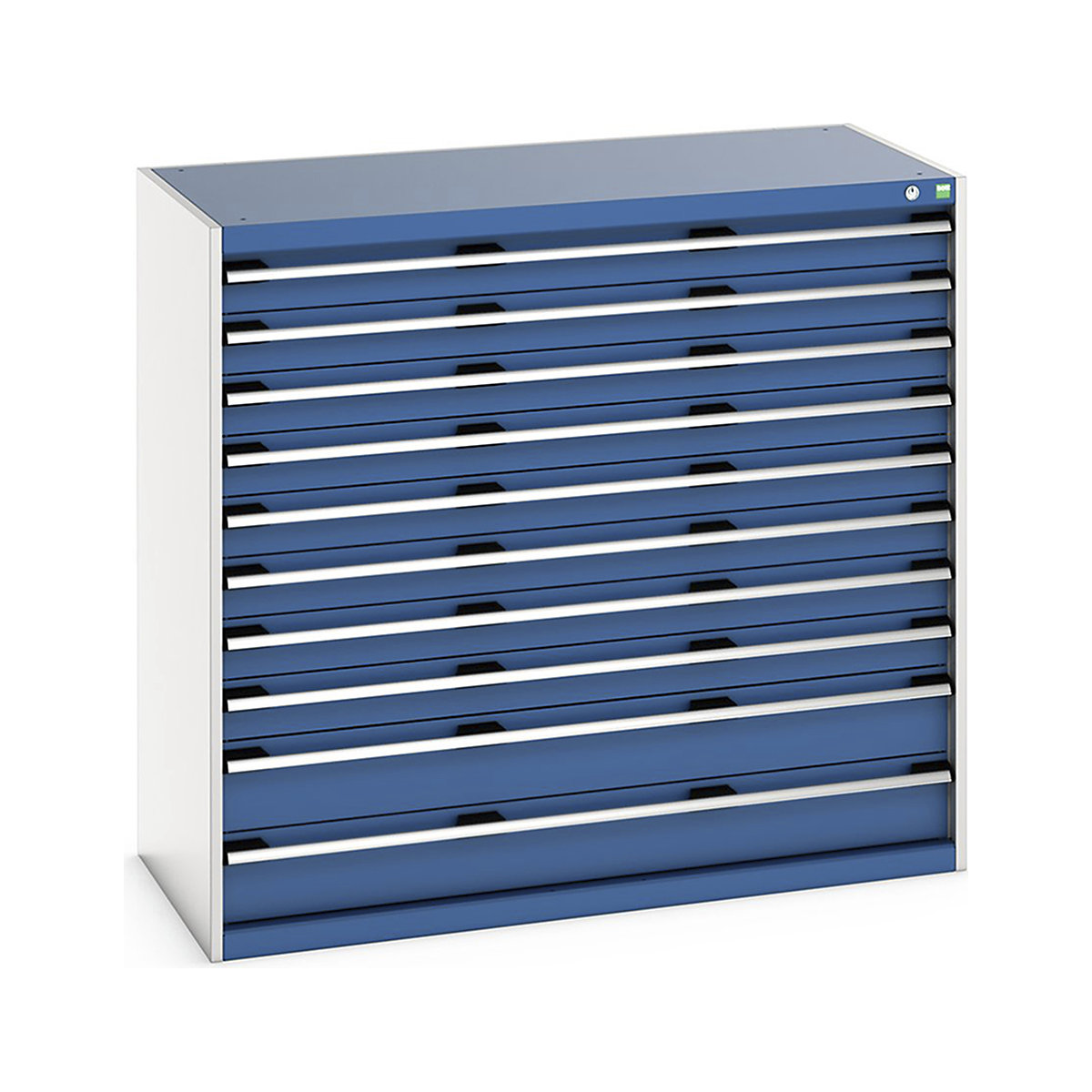 Bott Cubio Cabinets | 1300mm Wide, Bott Cubio Cabinets | 1300mm Wide, Bott Cubio Cabinets | 10 Drawers | 1200h x 1300w x 650d mm | Blue-0