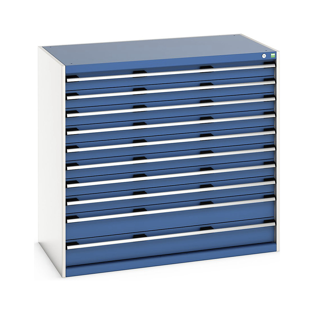 Bott Cubio Cabinets | 1300mm Wide, Bott Cubio Cabinets | 1300mm Wide, Bott Cubio Cabinets | 10 Drawers | 1200h x 1300w x 750d mm | Blue-0