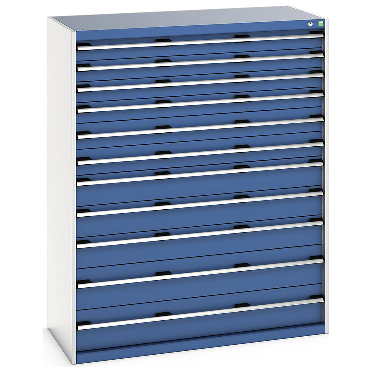 Bott Cubio Cabinets | 1300mm Wide, Bott Cubio Cabinets | 1300mm Wide, Bott Cubio Cabinets | 11 Drawers | 1600h x 1300w x 650d mm | Blue-0