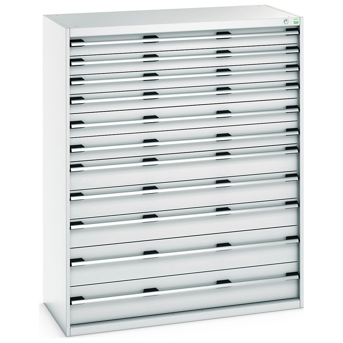 Bott Cubio Cabinets | 1300mm Wide, Bott Cubio Cabinets | 1300mm Wide, Bott Cubio Cabinets | 11 Drawers | 1600h x 1300w x 650d mm | Light Grey-0