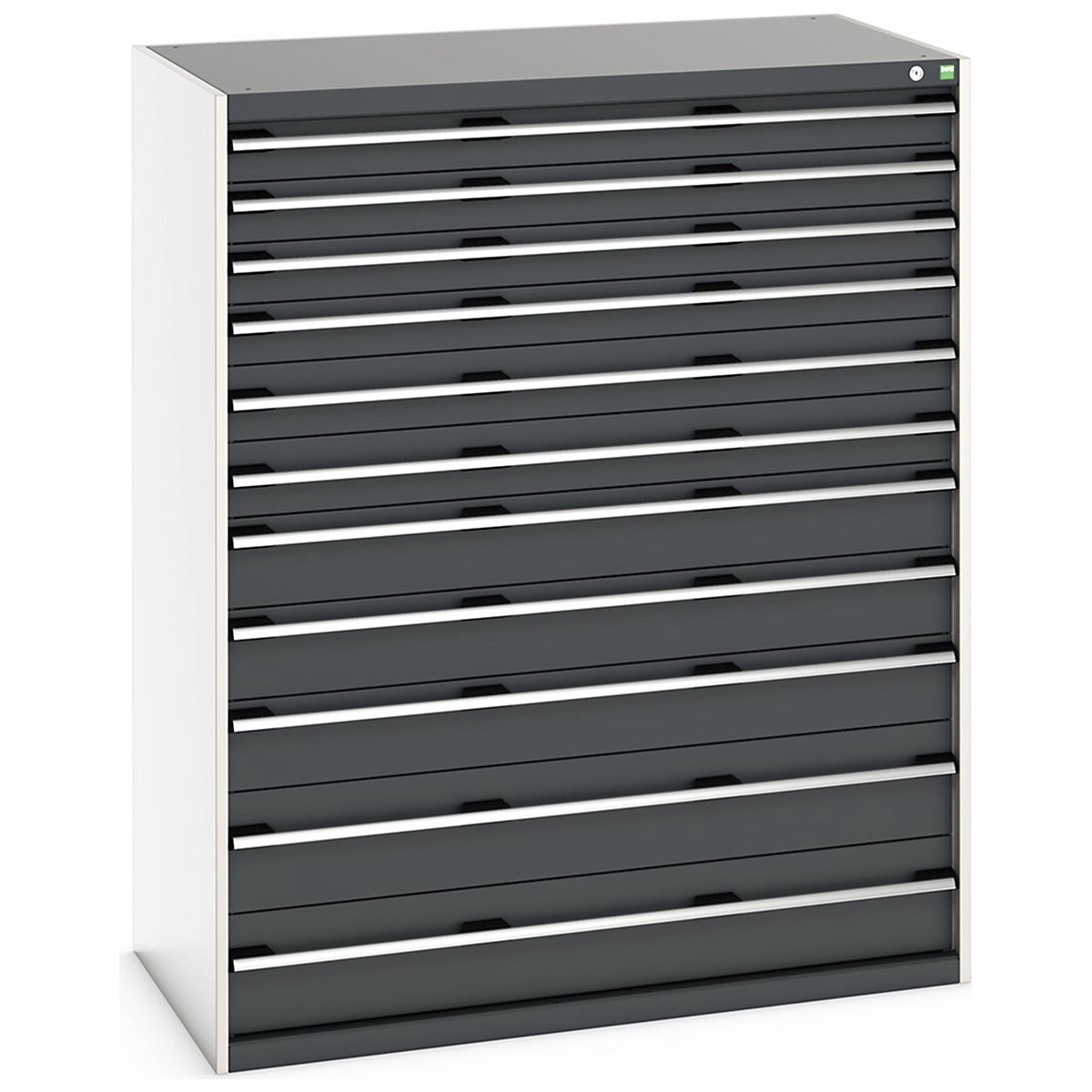 Bott Cubio Cabinets | 1300mm Wide, Bott Cubio Cabinets | 1300mm Wide, Bott Cubio Cabinets | 11 Drawers | 1600h x 1300w x 750d mm | Dark Grey-0