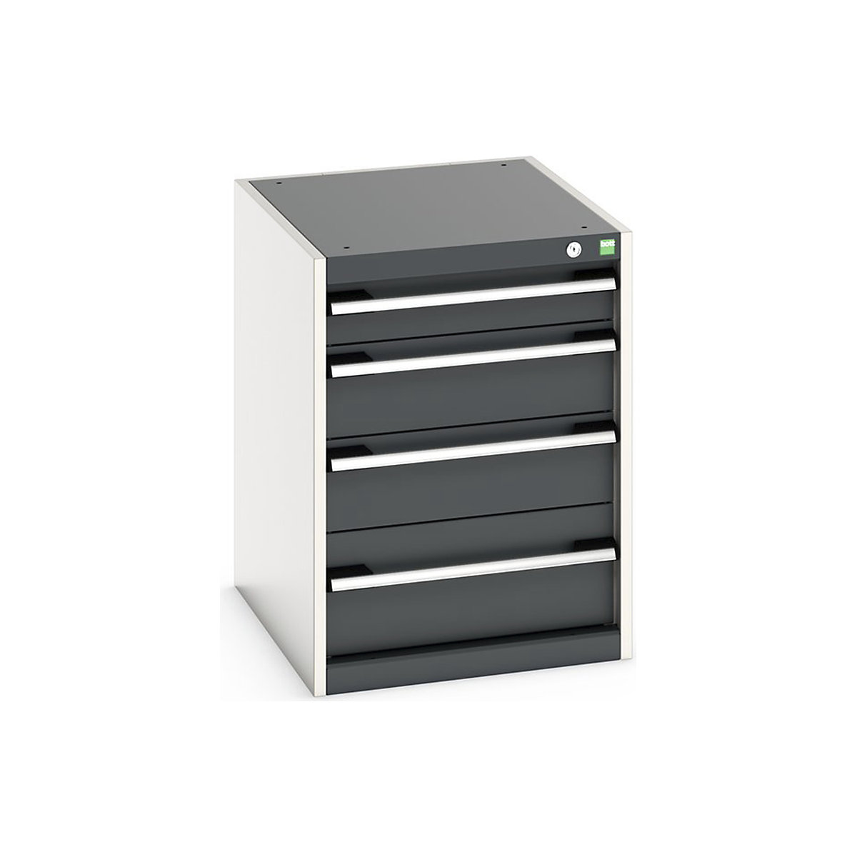 Bott Cubio Cabinets | 525mm Wide, Bott Cubio Cabinets | 525mm Wide, Bott Cubio Cabinet | 4 Drawers | 700h x 525w x 650d mm | Dark Grey-0