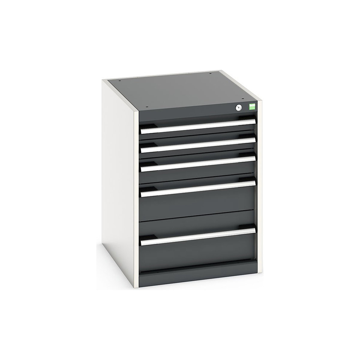 Bott Cubio Cabinets | 525mm Wide, Bott Cubio Cabinets | 525mm Wide, Bott Cubio Cabinet | 5 Drawers | 700h x 525w x 650d mm | Dark Grey-0