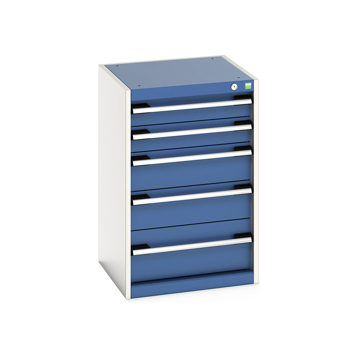 Bott Cubio Cabinets | 525mm Wide, Bott Cubio Cabinets | 525mm Wide, Bott Cubio Cabinet | 5 Drawers | 800h x 525w x 525d mm | Blue-0