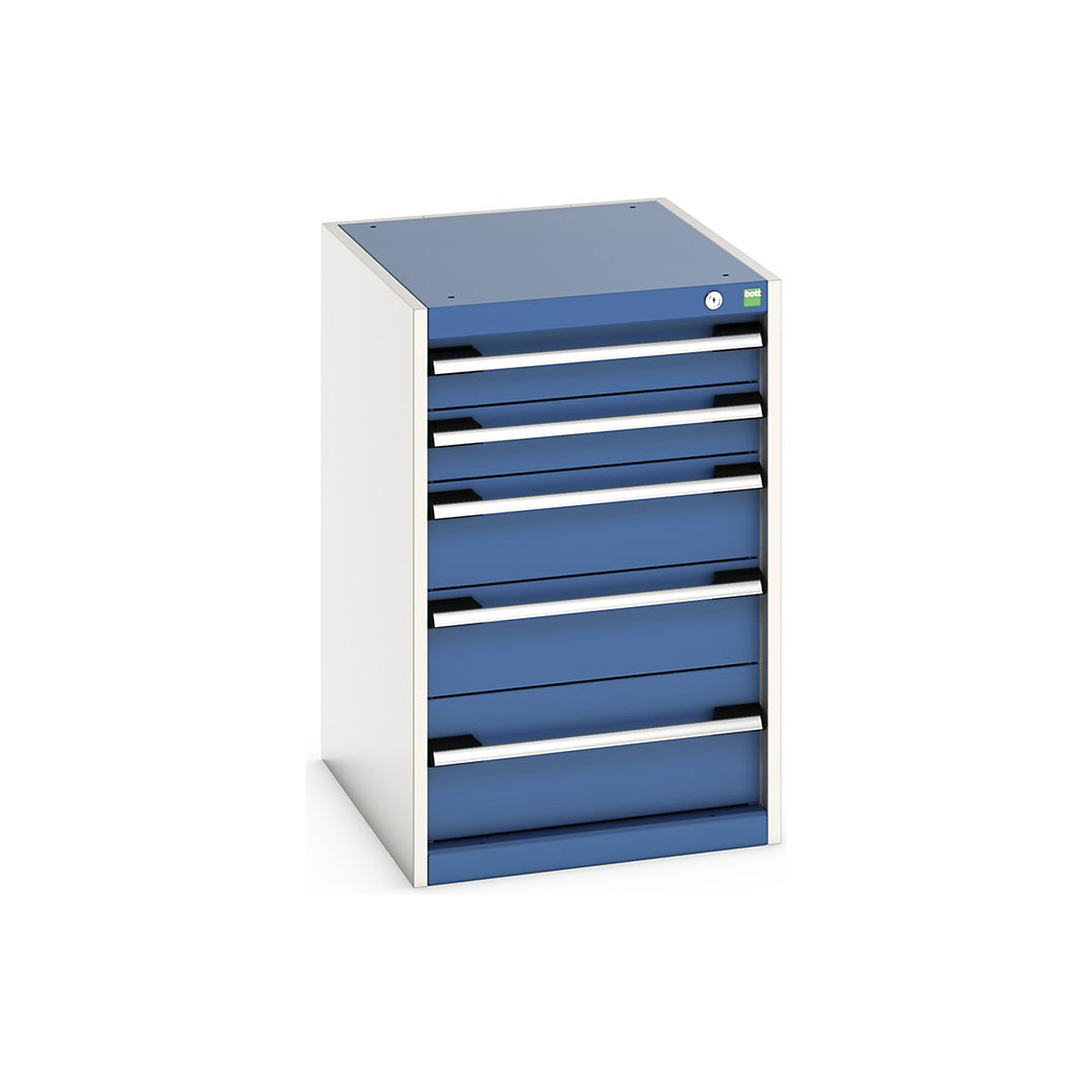 Bott Cubio Cabinets | 525mm Wide, Bott Cubio Cabinets | 525mm Wide, Bott Cubio Cabinet | 5 Drawers | 800h x 525w x 650d mm | Blue-0