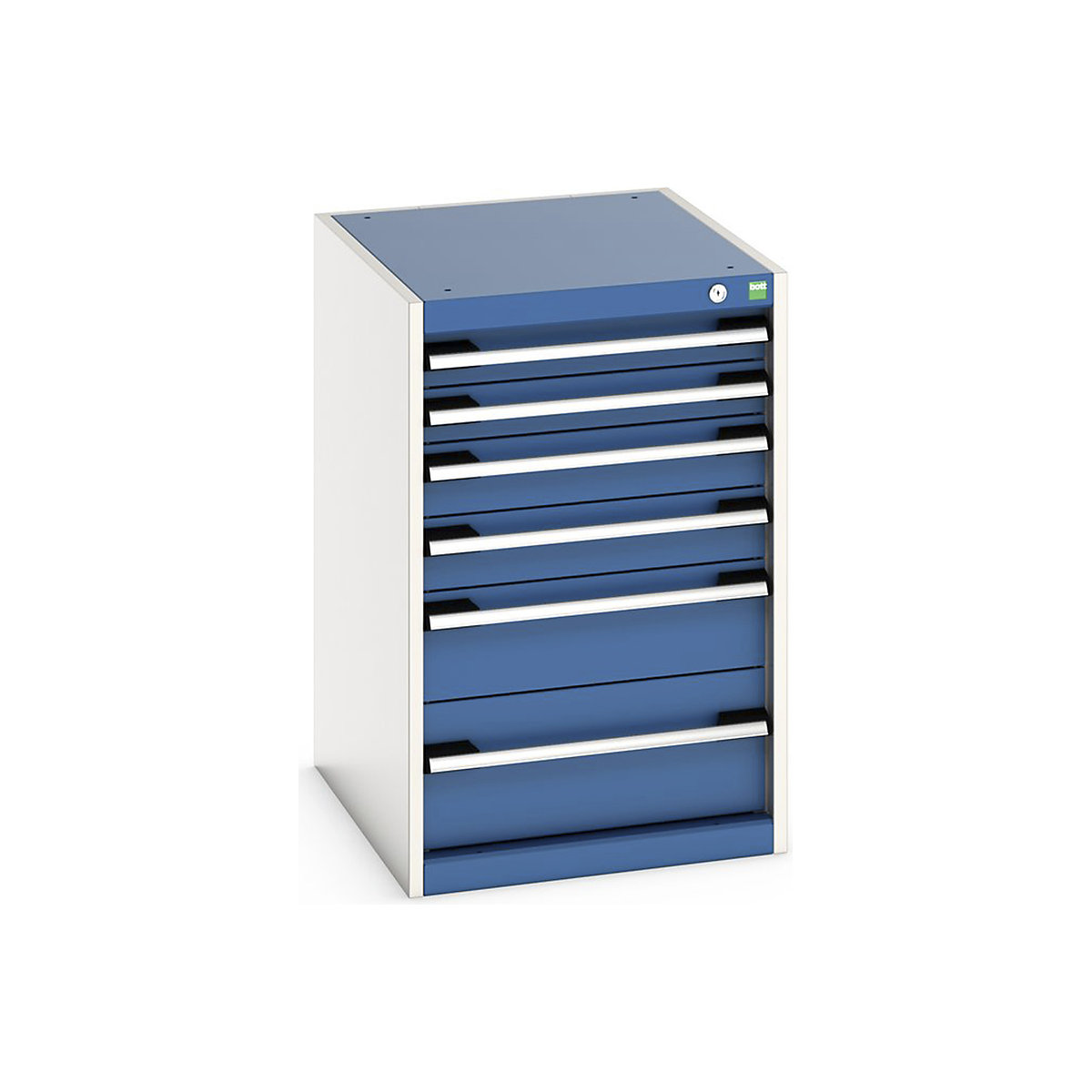 Bott Cubio Cabinets | 525mm Wide, Bott Cubio Cabinets | 525mm Wide, Bott Cubio Cabinet | 6 Drawers | 800h x 525w x 650d mm | Blue-0