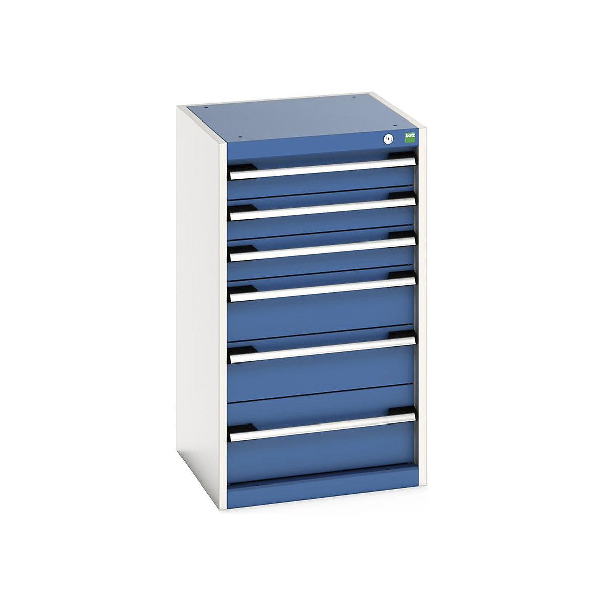 Bott Cubio Cabinets | 525mm Wide, Bott Cubio Cabinets | 525mm Wide, Bott Cubio Cabinet | 6 Drawers | 900h x 525w x 525d mm | Blue-0