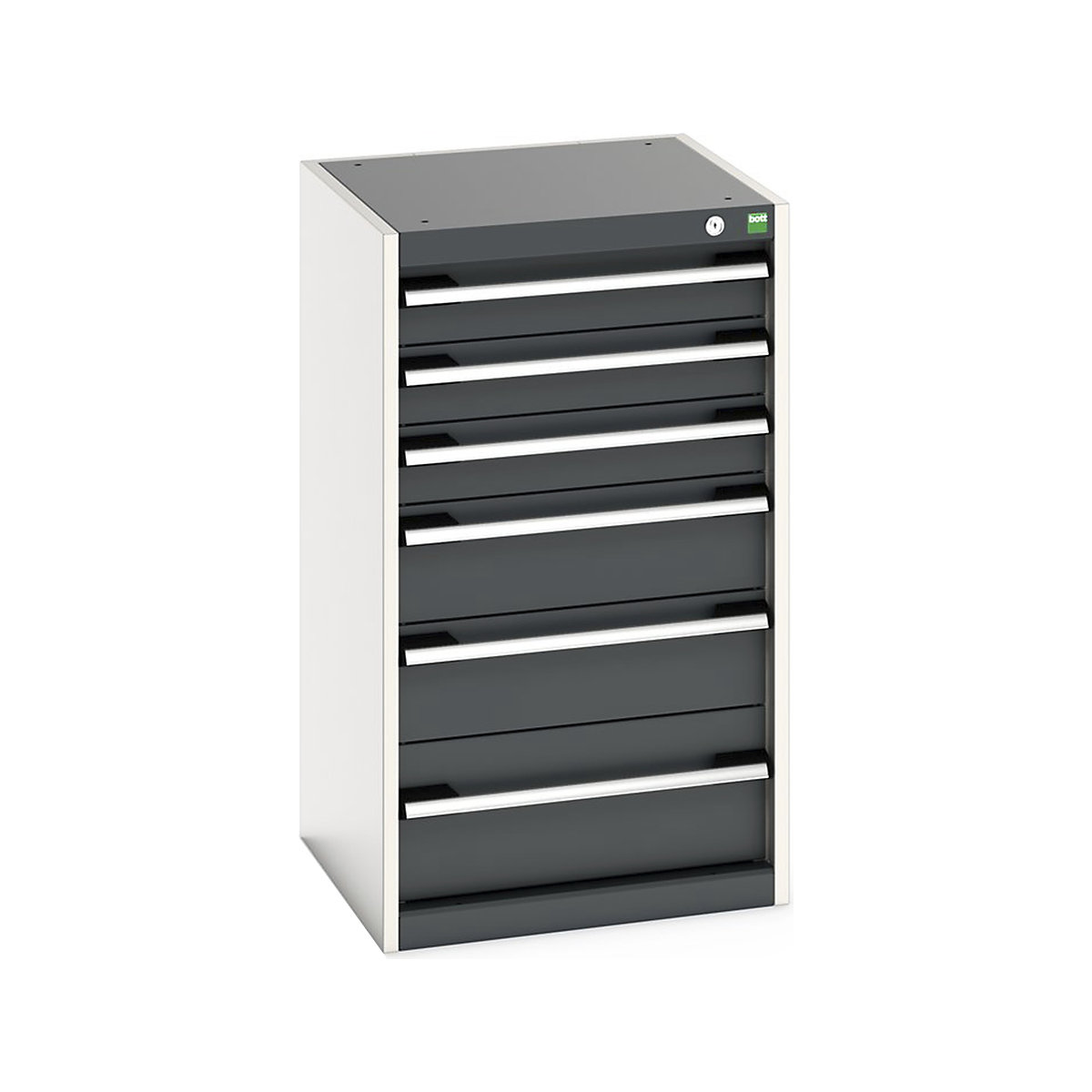 Bott Cubio Cabinets | 525mm Wide, Bott Cubio Cabinets | 525mm Wide, Bott Cubio Cabinet | 6 Drawers | 900h x 525w x 525d mm | Dark Grey-0