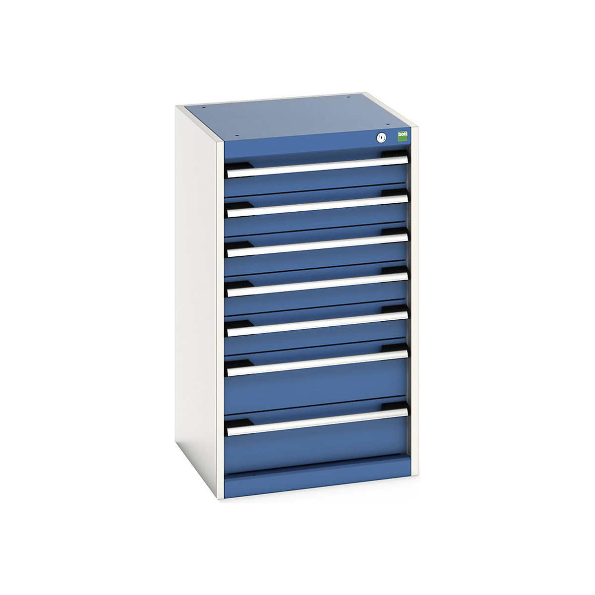 Bott Cubio Cabinets | 525mm Wide, Bott Cubio Cabinets | 525mm Wide, Bott Cubio Cabinet | 7 Drawers | 900h x 525w x 525d mm | Blue-0
