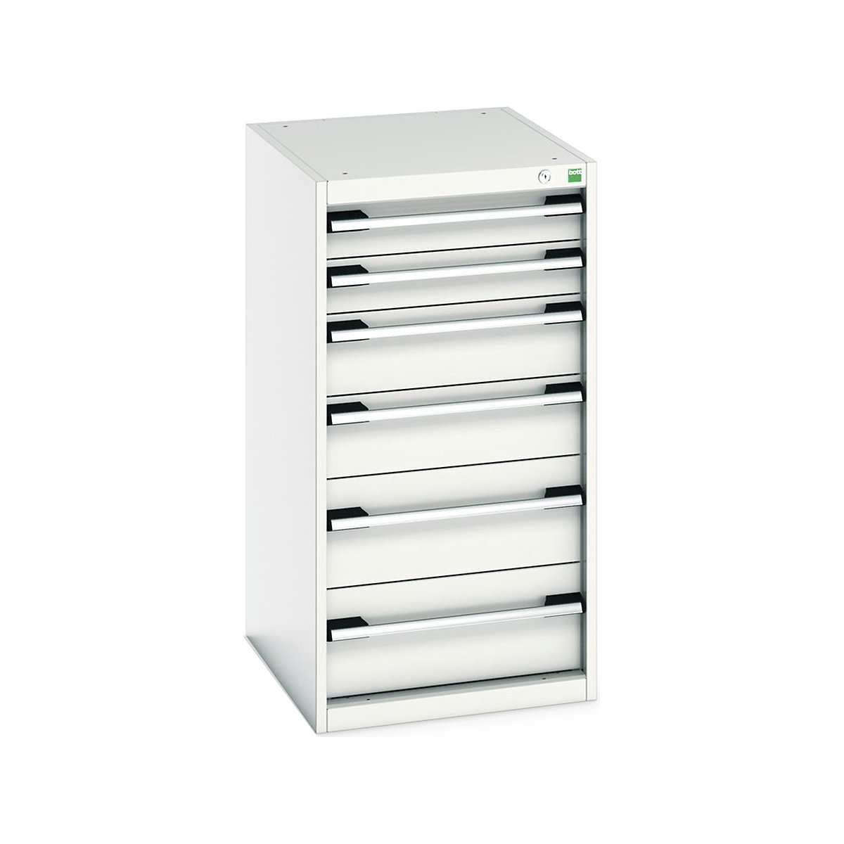 Bott Cubio Cabinets | 525mm Wide, Bott Cubio Cabinets | 525mm Wide, Bott Cubio Cabinet | 7 Drawers | 1000h x 525w x 525d mm | Light Grey-0