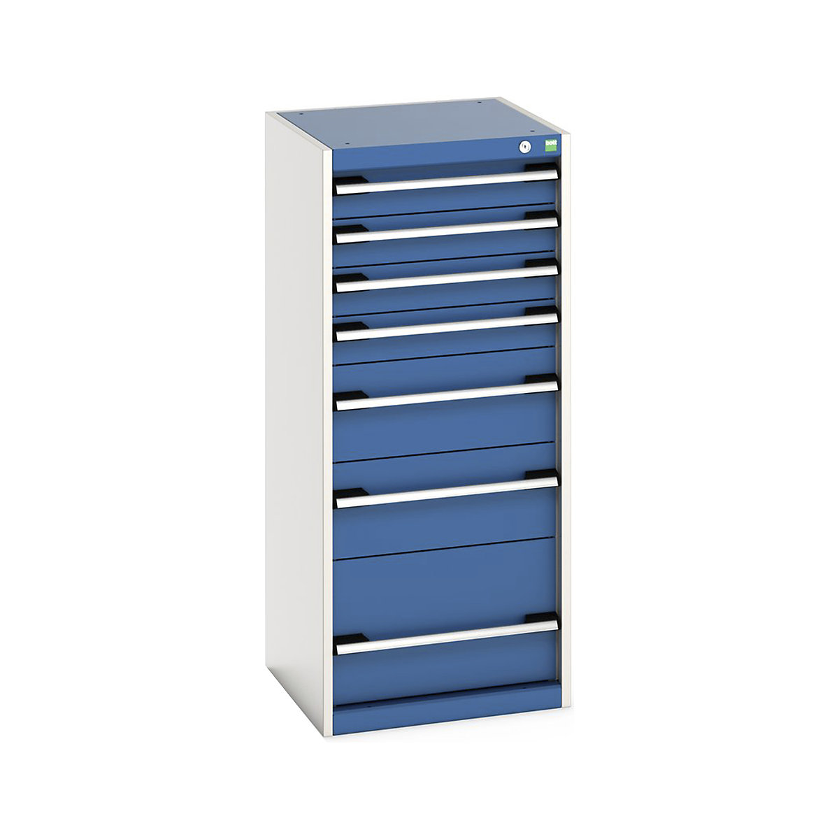 Bott Cubio Cabinets | 525mm Wide, Bott Cubio Cabinets | 525mm Wide, Bott Cubio Cabinet | 7 Drawers | 1200h x 525w x 525d mm | Blue-0