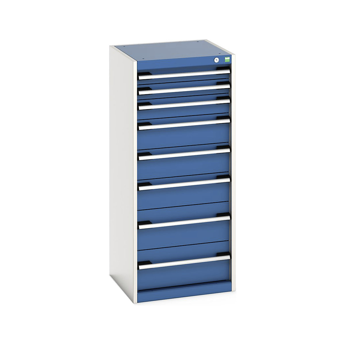 Bott Cubio Cabinets | 525mm Wide, Bott Cubio Cabinets | 525mm Wide, Bott Cubio Cabinet | 8 Drawers | 1200h x 525w x 525d mm | Blue-0