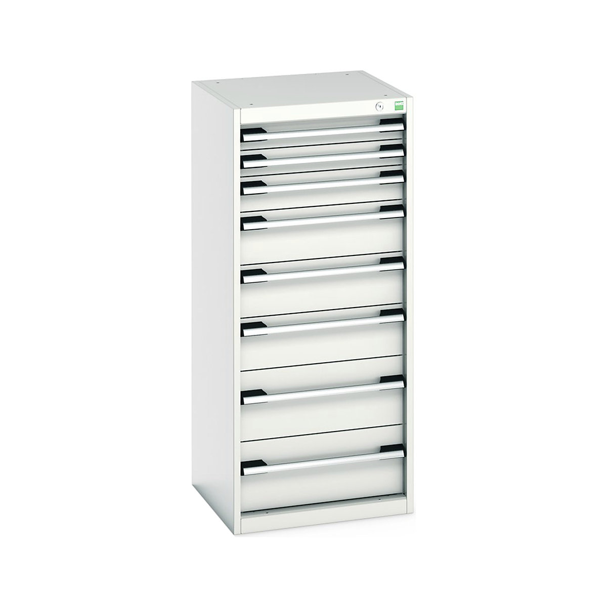 Bott Cubio Cabinets | 525mm Wide, Bott Cubio Cabinets | 525mm Wide, Bott Cubio Cabinet | 8 Drawers | 1200h x 525w x 525d mm | Light Grey-0