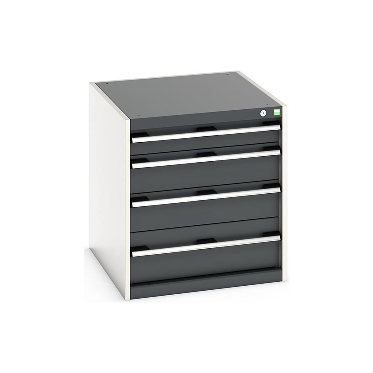 Bott Cubio Cabinets | 650mm Wide, Bott Cubio Cabinets | 650mm Wide, Bott Cubio Cabinet | 4 Drawers | 700h x 650w x 750d mm | Dark Grey-0