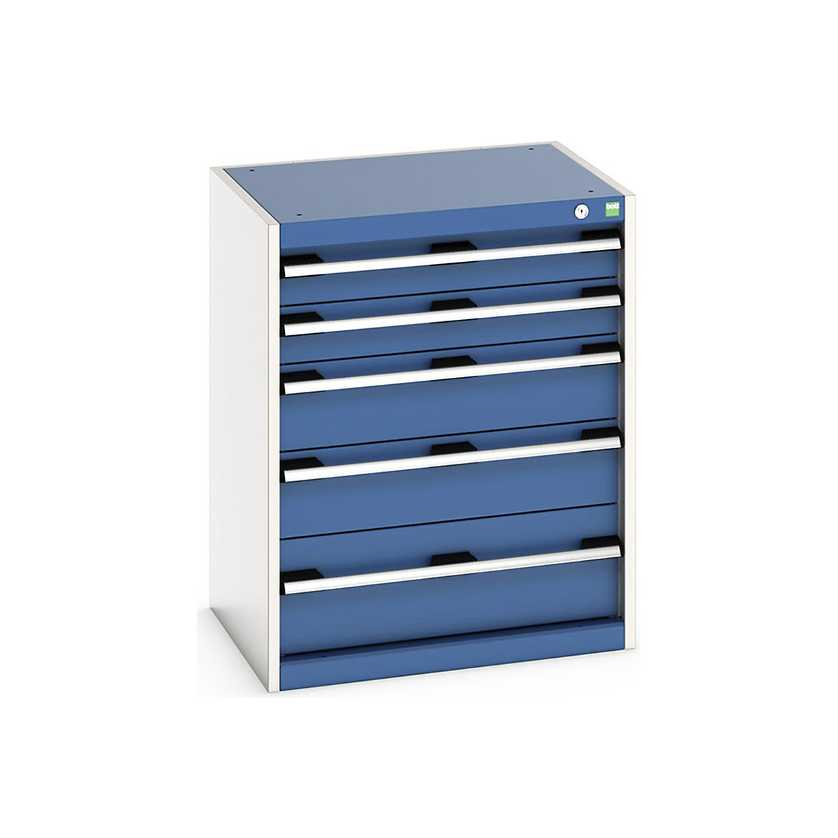 Bott Cubio Cabinets | 650mm Wide, Bott Cubio Cabinets | 650mm Wide, Bott Cubio Cabinet | 5 Drawers | 800h x 650w x 525d mm | Blue-0
