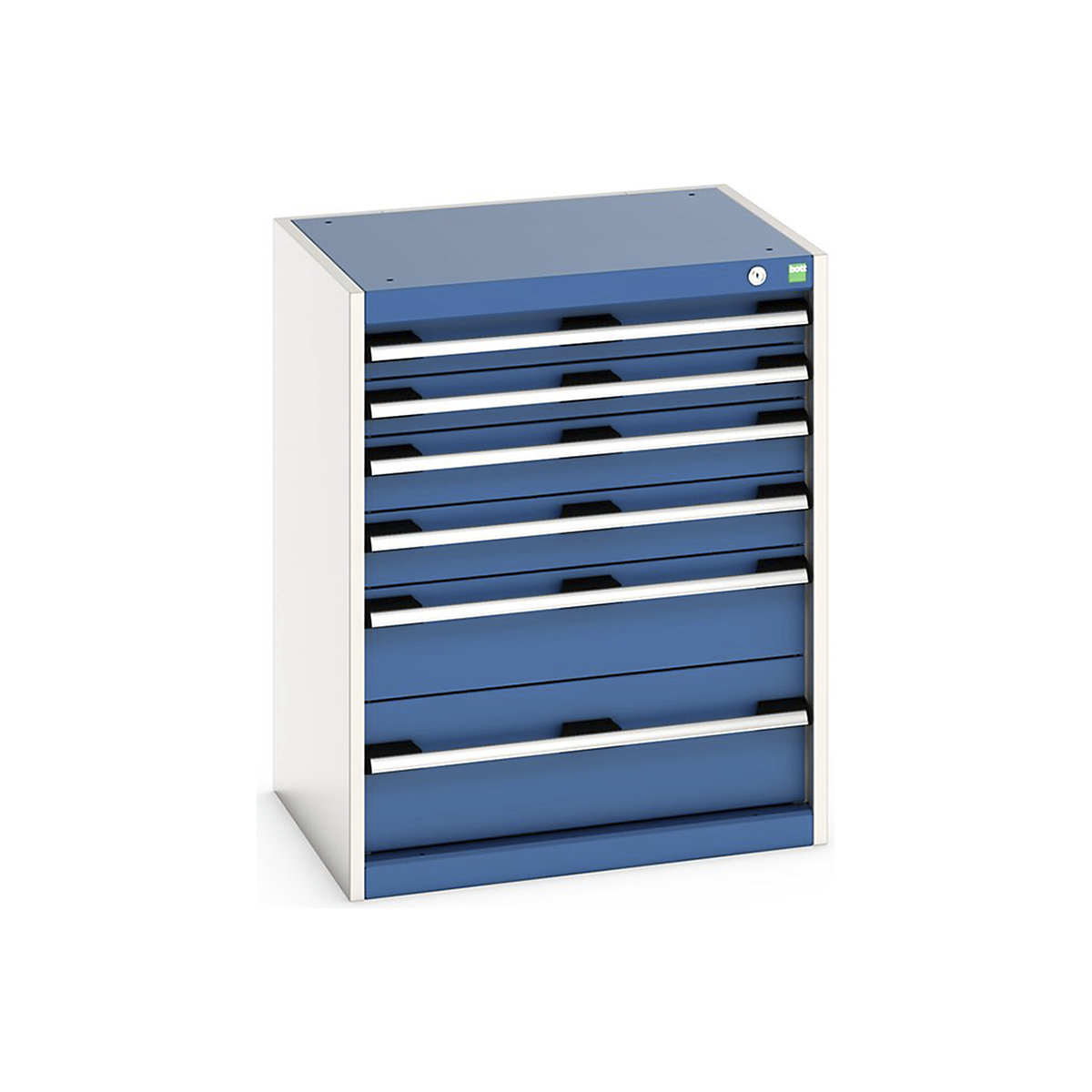 Bott Cubio Cabinets | 650mm Wide, Bott Cubio Cabinets | 650mm Wide, Bott Cubio Cabinet | 6 Drawers | 800h x 650w x 525d mm | Blue-0